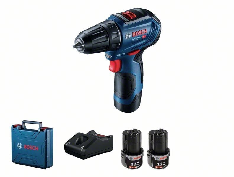 BOSCH GSR 12V-30 Şarjlı Matkap 12 Volt 2.0 Ah (Plastik Çantalı)