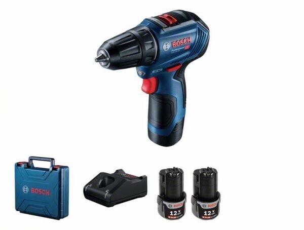 BOSCH GSR 12V-30 Şarjlı Matkap 12 Volt 2.0 Ah (Plastik Çantalı)
