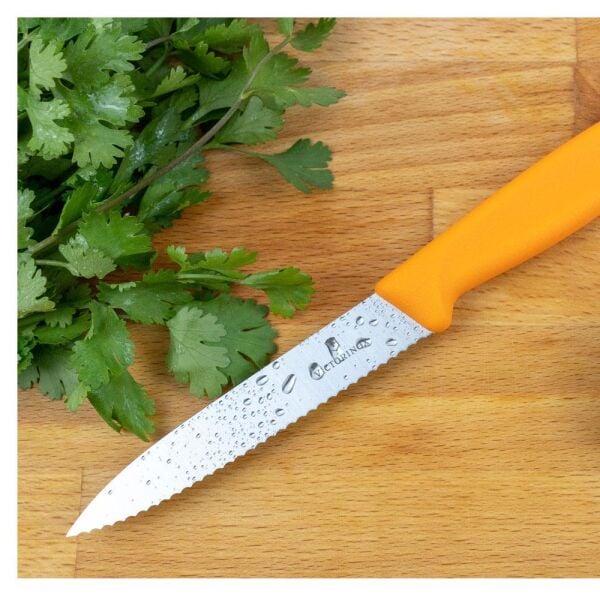 Victorinox 6.7799.2C1 Swiss Classic 2'li 10cm Soyma Bıçak Seti, Turuncu