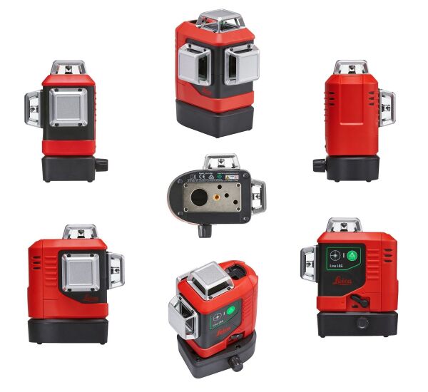 LEICA LINO L6G 3 Eksen 360 Derece Çapraz Çizgili Şarjlı Yeşil Lazer Terazi