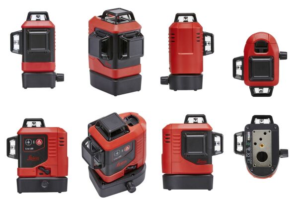 LEICA LINO L6Rs 3 Eksen 360 Derece Çapraz Çizgili Kırmızı Lazer Terazi