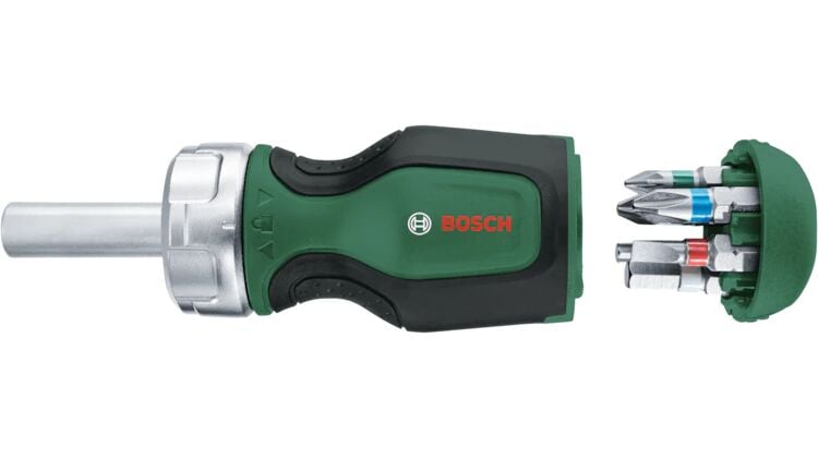 BOSCH Yeşil Cırcır Topaç Tornavida Değişebilir 6 Uçlu