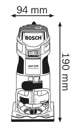 BOSCH GKF 600 Avuç Tip El Frezesi 600 Watt