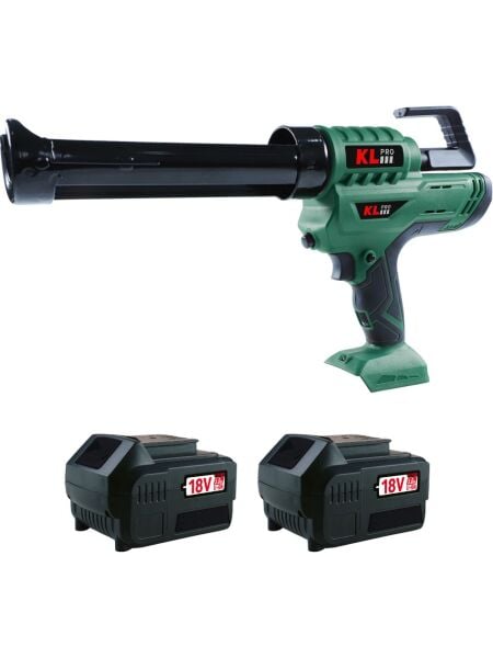 Klpro KLST18E-50 Şarjlı Silikon Tabancası 18V 5.0Ah. Çift Akülü Sosis/Kartuş Tip