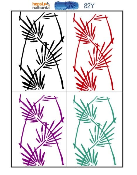 Plus Proline Desenli Boya Rulosu 082Y + Desenli Rulo Makinesi