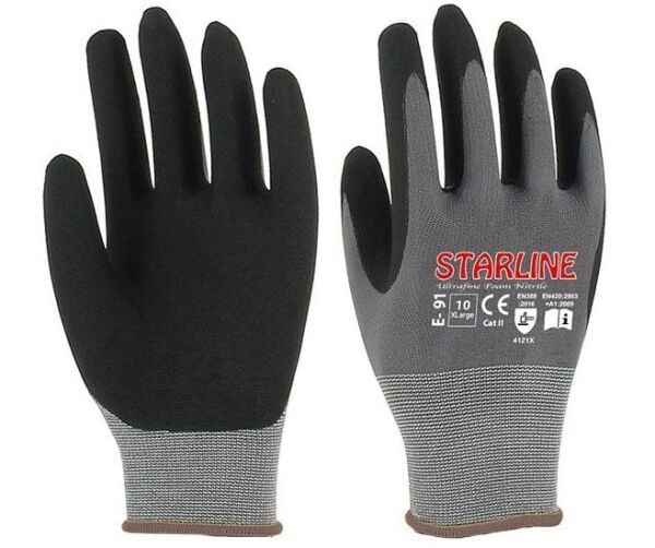 STARLINE E-91 Nitril Köpük Eldiven 10 Numara