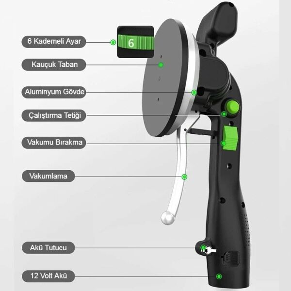ROX Şarjlı Vakumlu Titreşimli Fayans Tokmağı (153ROX0168)