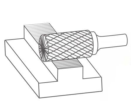 NEXON B Tipi Silindir Kesici Başlı Elmas - Karbür Kalıpçı Freze Ucu 3.0 mm (Dremel Uyumlu)