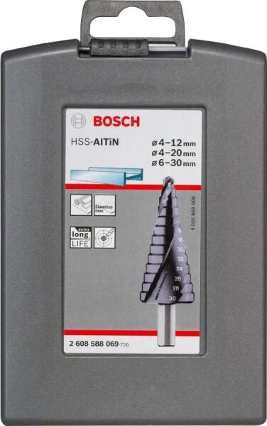 BOSCH 4-30 mm HSS-AITiN Kademeli Matkap Ucu Seti 3 Parça (2608588069)