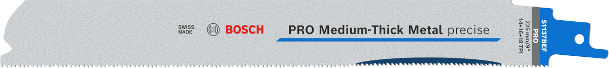 BOSCH PRO S 1137 BEF Metal Kesimi İçin Orta Hizmet Tilki Kuyruğu Testere Ucu 225 mm