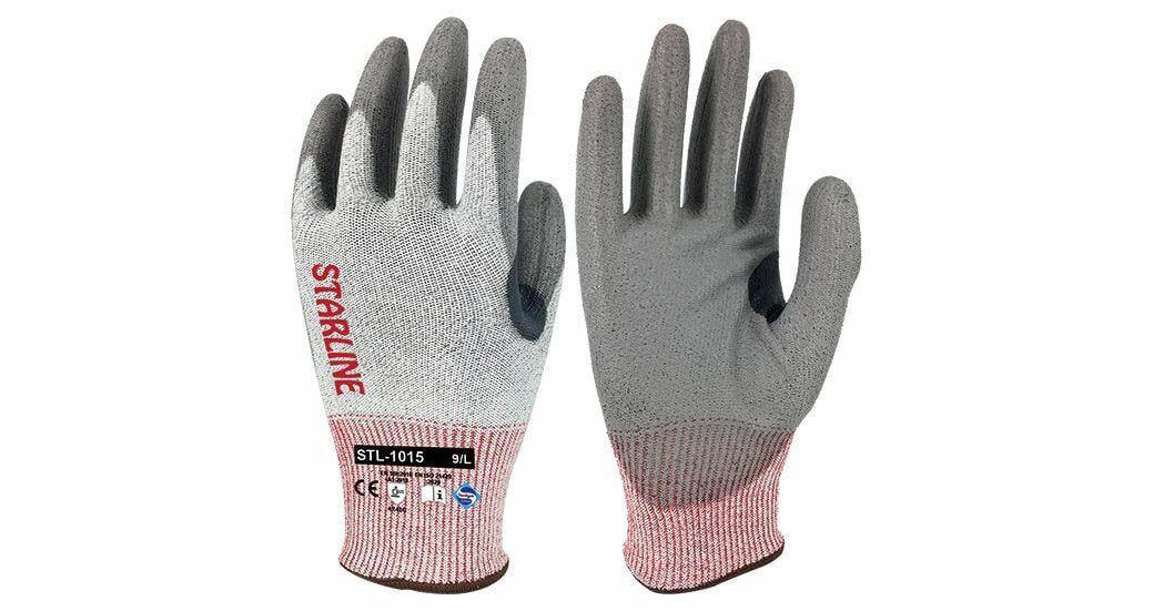 STARLİNE STL-1015 Kesilmeye Dirençli PU Köpük Eldiven 9 Numara