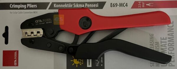 CETA-FORM E69-MC4 Solar Kablo Konnektör Sıkma Pensesi (MC4 için)