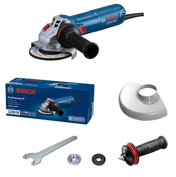 BOSCH GWS 12-125 S Avuç Taşlama 1200 Watt Devir Ayarlı (İnce Gövdeli)