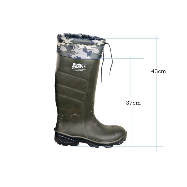 POLLYBOOT Galaxy Vega O4 Boğazlı Haki Avcı Çizmesi (Numara Seçiniz)