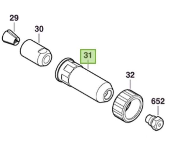 Bosch Yedek Parça Kovan GRG 18 Perçin Tabancası İçin