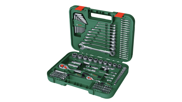 BOSCH 132 Parça Çok Amaçlı Montaj - Anahtar ve Lokma Seti