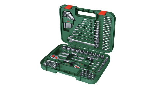 BOSCH 132 Parça Çok Amaçlı Montaj - Anahtar ve Lokma Seti