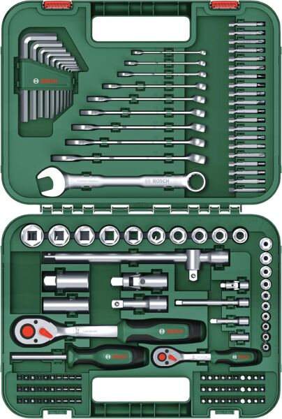 BOSCH 132 Parça Çok Amaçlı Montaj - Anahtar ve Lokma Seti
