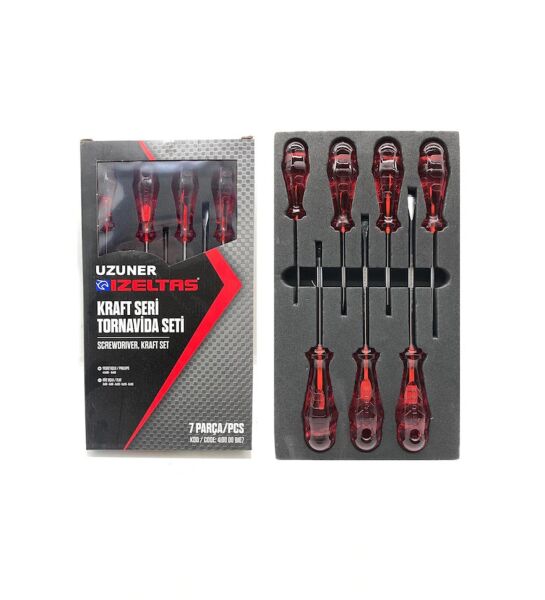 İzeltaş- Kraft Seri Tornavida Seti 7 Parça - 4100008107