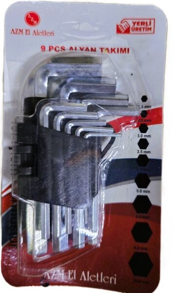 AZM Kısa Allen/Alyan Takım 9 Parça