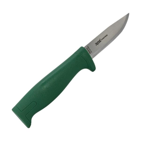 ROX CAMPING 0319 Busch Craft Eco Paslanmaz Çelik Kamp Bıçağı (Yeşil)