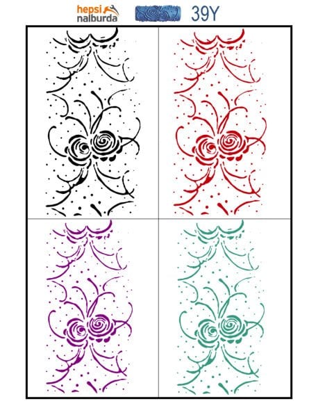 Plus Proline Desenli Boya Rulosu 039Y + Desenli Rulo Makinası