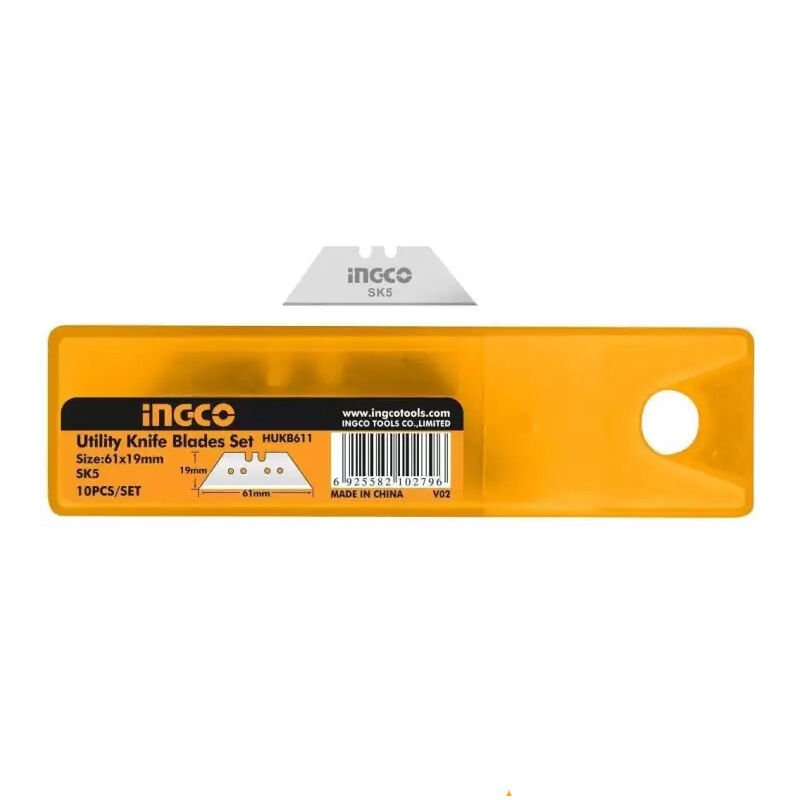 Ingco HUKB611 10'lu Yedek Maket Bıçağı Seti