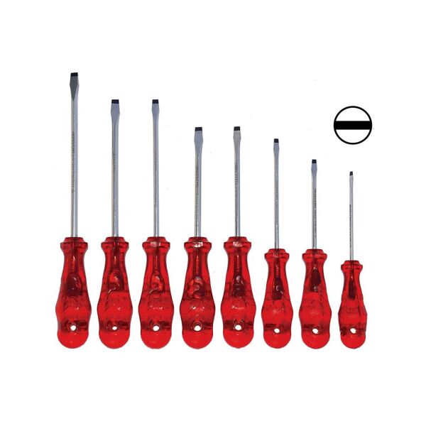 İzeltaş- Kraft Seri Düz Uçlu Tornavida Serisi 8 Parça - 4100008108