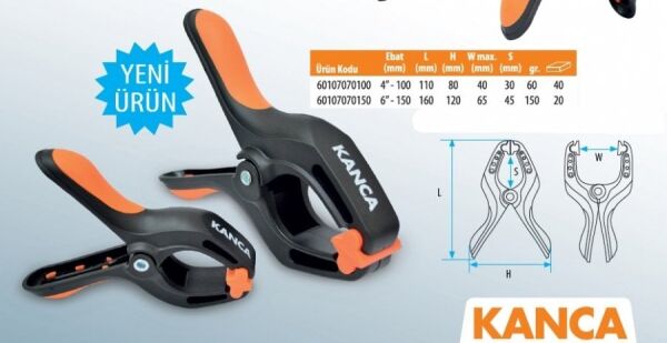 KANCA Mandal Tip Plastik Kıskaç-İşkence (Ölçü Seçiniz)