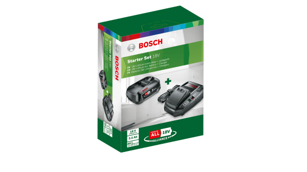 BOSCH 18 Volt Starter Kit 2,5 AH Akü Seti (PBA 18+AL 1830)