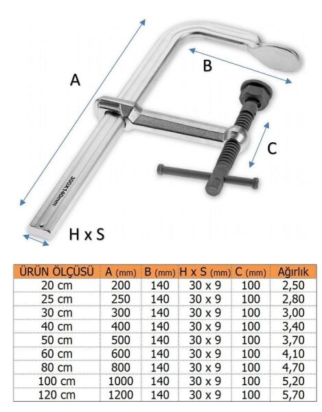 KANCA Tek Parça Ağır İş Dövme Çelik Demirci İşkencesi (Ölçü Seçiniz)