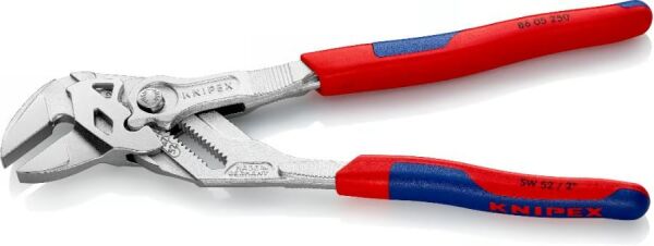 KNIPEX Düz Ağızlı Rekor Fort Pense Buton Ayarlı 250 mm Krom Kaplı (8605250)