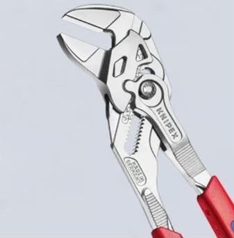 KNIPEX Düz Ağızlı Rekor Fort Pense Buton Ayarlı 250 mm Krom Kaplı (8605250)
