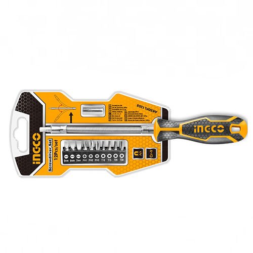 Ingco AKSDFL1208 12 Parçalı Esnek Şaftlı Tornavida Seti