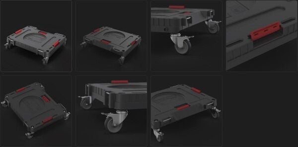 QBRICK System ONE 3'lü WorkShop Tekerli Takım Çantası Çekmeceli