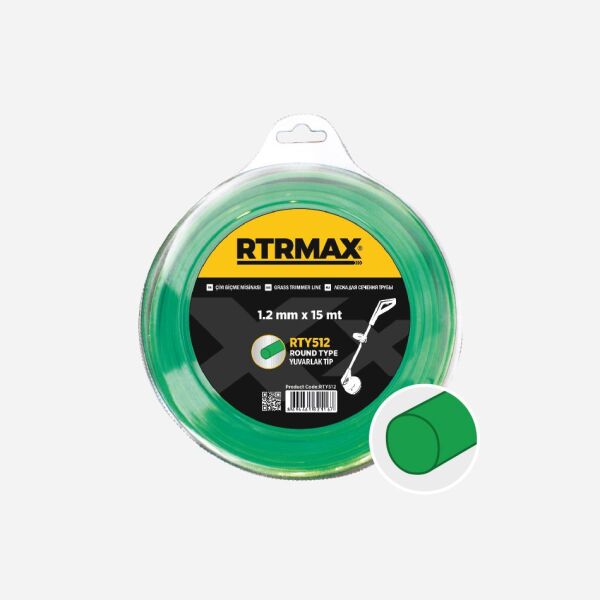 Rtrmax RTY512 Tırpan Misinası Yeşil 1.2mm x 15M