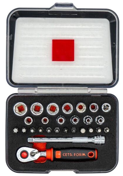 Ceta Form C00-27PH5 1/4'' Lokma Takımı 27 Parça (Plastik Kutulu)