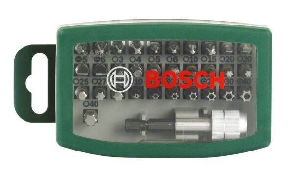 BOSCH 32 Parça Vidalama Bits Uç Seti
