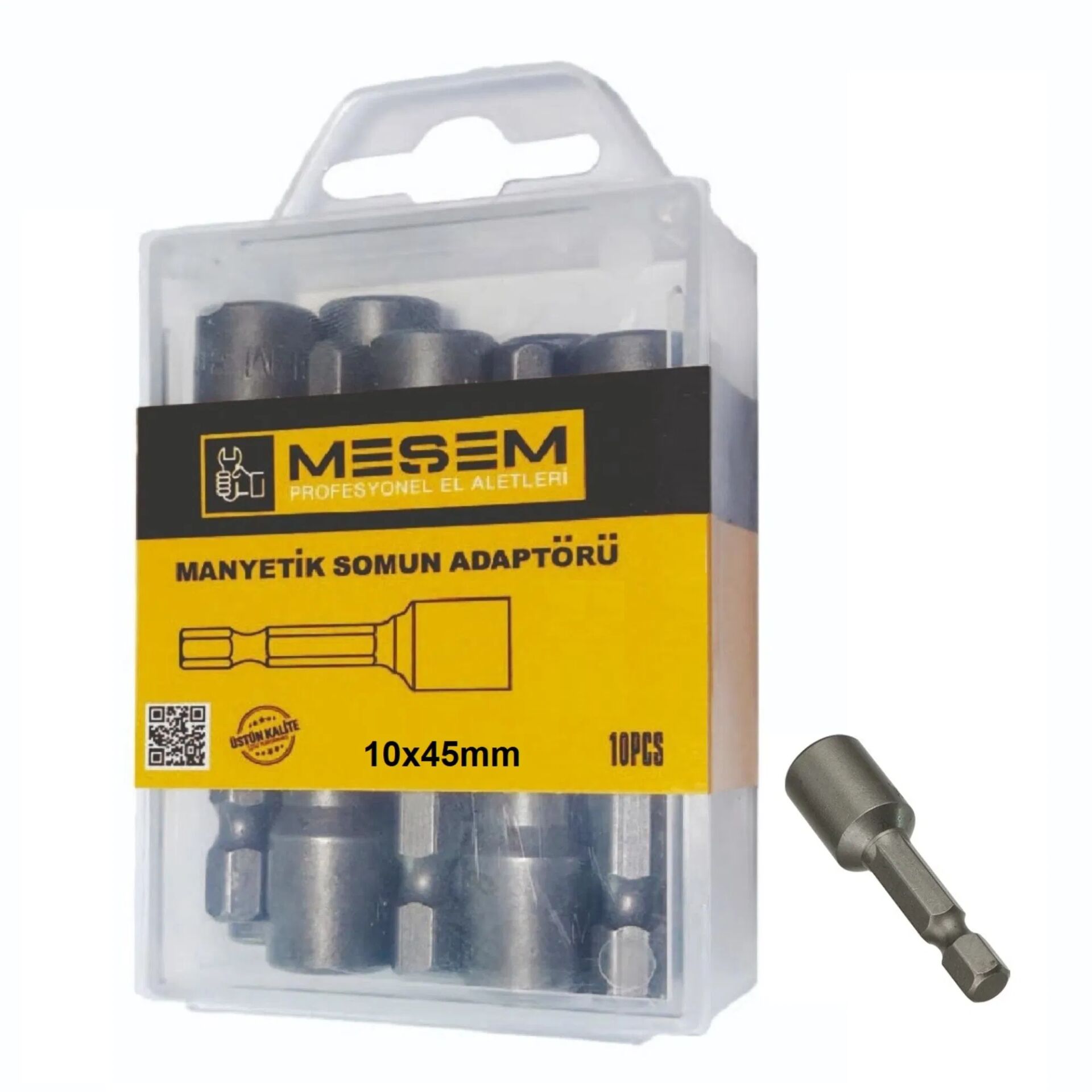 Meşem 3602- Manyetik Somun Adaptörü 10x45mm (10 adet)