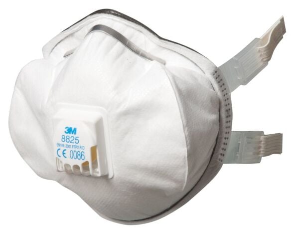 3M 8825 Ventilli Toz,Sis,Metal Dumanı Maskesi FFP2D