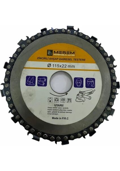 Meşem 929- Zincirli Ahşap Testere 115mmX22mm
