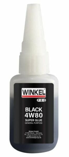 WINKEL Pro 4W80 Black  Superglue Siyah Yapıştırıcı 20 gr