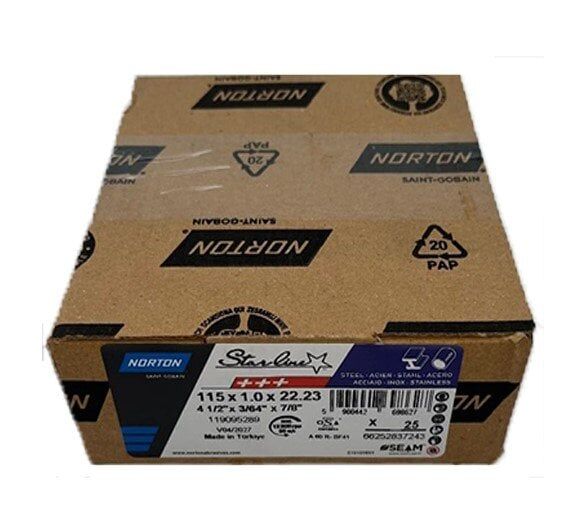 NORTON 115x1 mm Inox Kesme Taşı (Starline) 25'li Paket