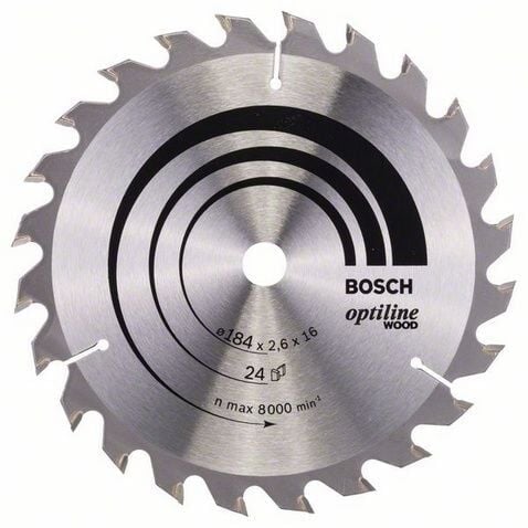 BOSCH Pro Wood 184 mm 24 Diş Ahşap Daire Testere Bıçağı