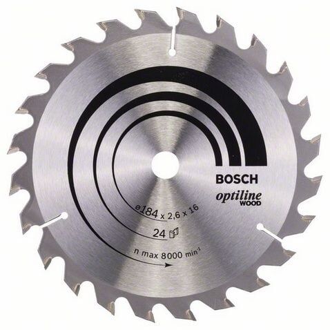 BOSCH Pro Wood 184 mm 24 Diş Ahşap Daire Testere Bıçağı