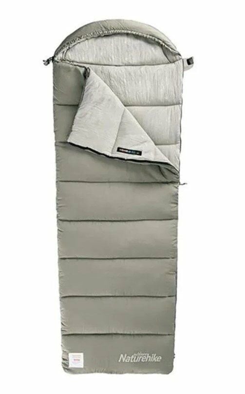 NATUREHIKE M400 Pongee Pamuklu Uyku Tulumu -18 Derece (Yeşil-Sağ)