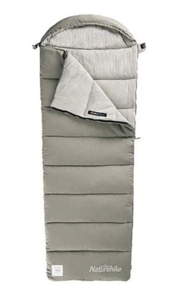 NATUREHIKE M400 Pongee Pamuklu Uyku Tulumu -18 Derece (Yeşil-Sağ)
