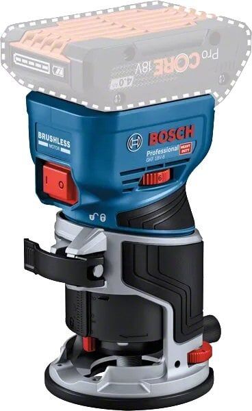 BOSCH GKF 18V-8 Avuç Tip Akülü Freze (Akü ve Şarj Aleti Hariç)