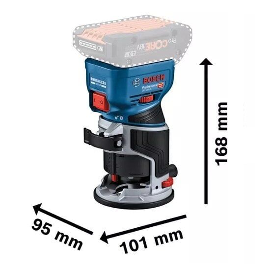 BOSCH GKF 18V-8 Avuç Tip Akülü Freze (Akü ve Şarj Aleti Hariç)