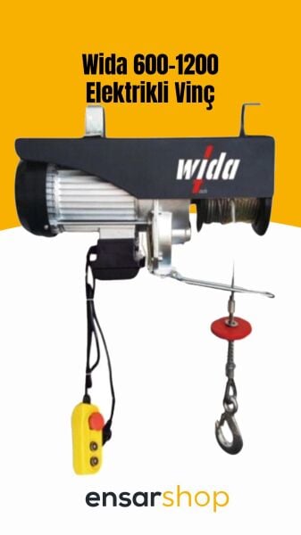 WİDA 600-1200 kg Elektrikli Vinç